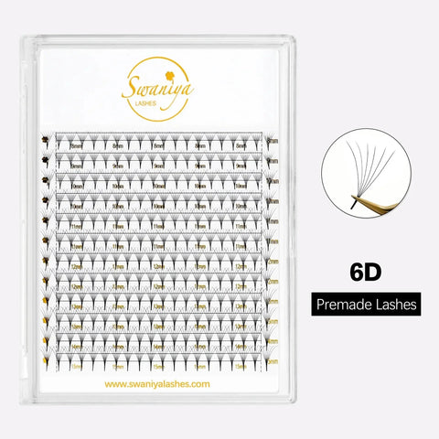 6D Premade Fans Lash Extensions 240 pcs