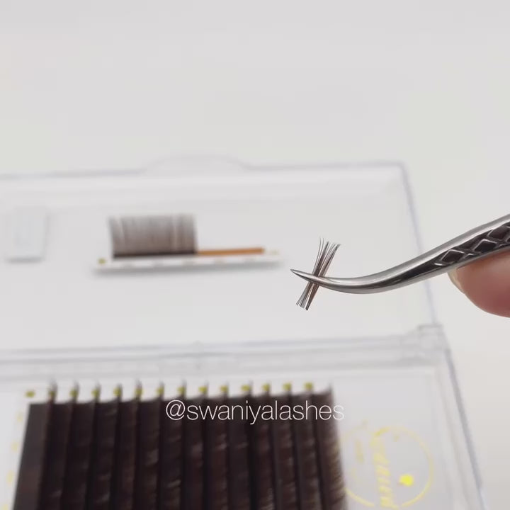Deep Brown Lashes - Swaniyalashes